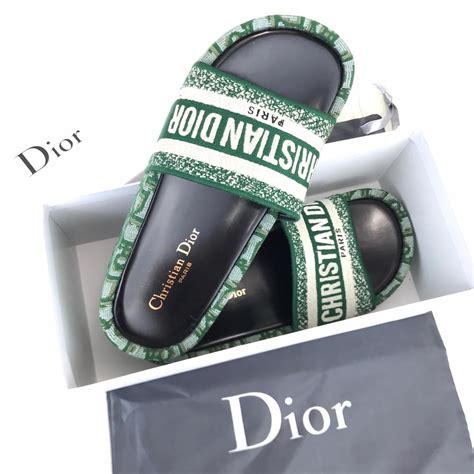 dior fur slipper|christian dior sliders women.